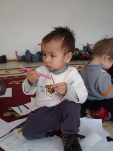 at orphanage near Almaty